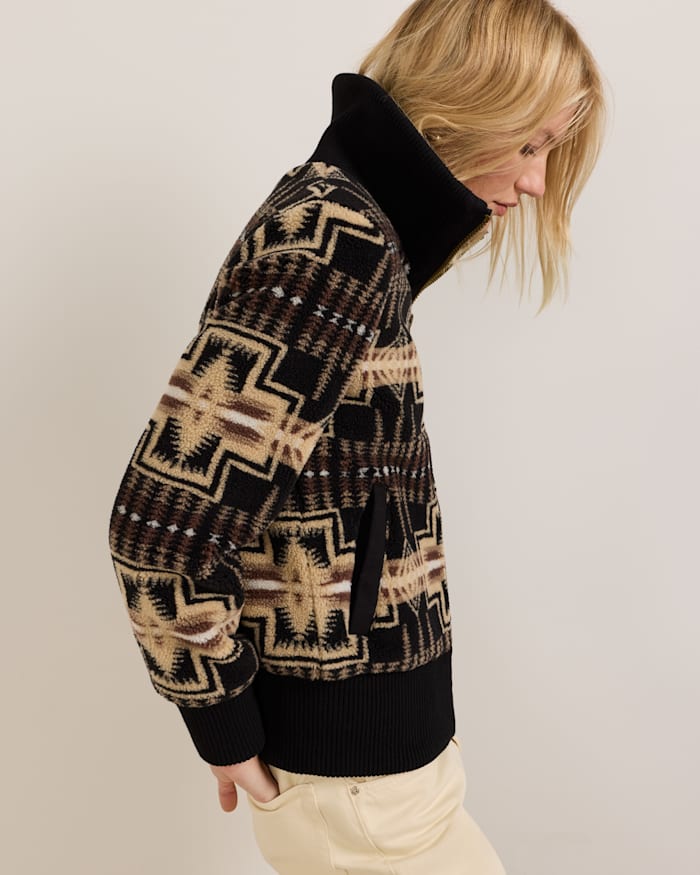 WOMEN'S HARDING FOXGLOVE FLEECE BOMBER JACKET